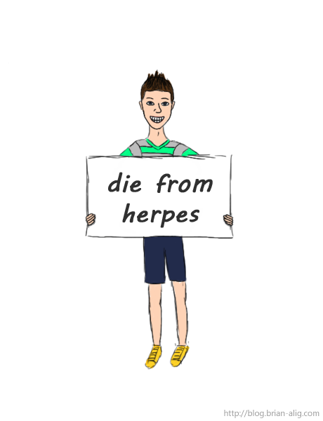 Die from herpes